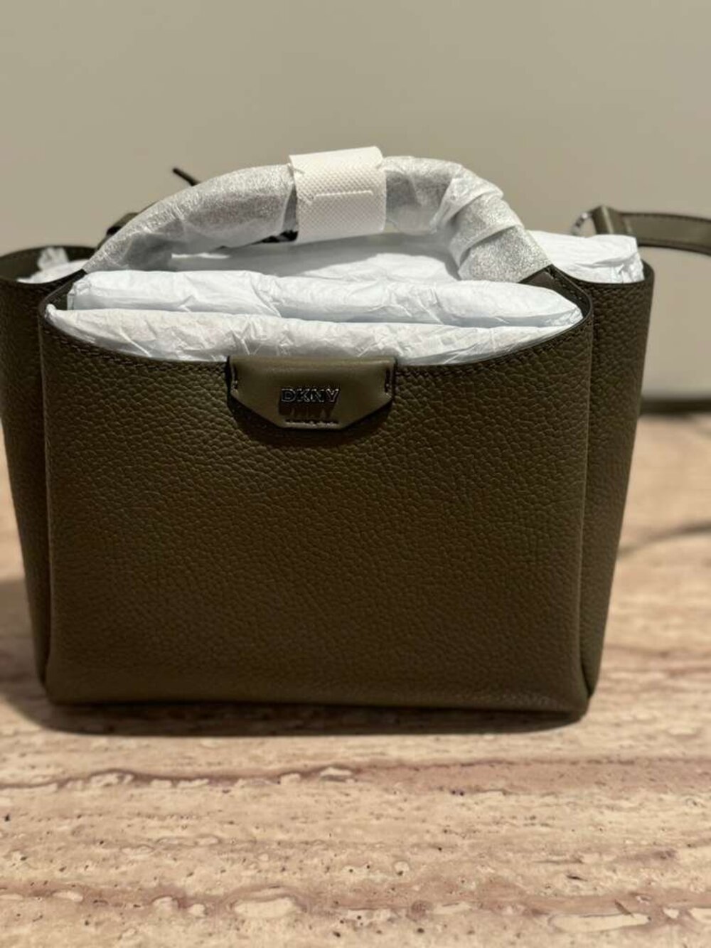 100% Authentic DKNY WILLA MINI SATCHEL BAG UTILITY GREEN